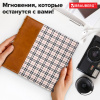 Фотоальбом BRAUBERG "Шотландка" на 200 фото 10х15 см, под кожу, бумажные страницы, бокс, 391192