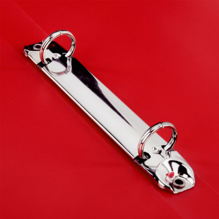 Папка на 2 кольцах А4 BRAUBERG UNIVERSAL, 25 мм, красная, до 170 листов, 0,5 мм, 273032