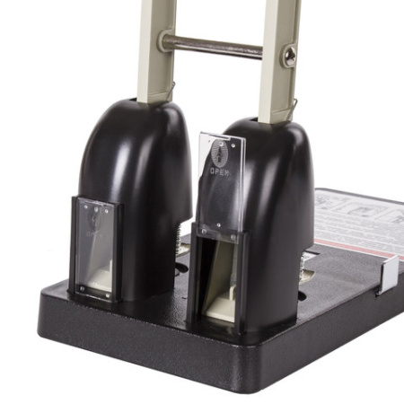 Дырокол металлический МОЩНЫЙ BRAUBERG "Heavy duty", до 150 л., черный, 226870
