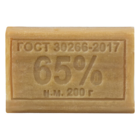Мыло хозяйственное 65%, 200 г, МЕРИДИАН, без упаковки, МИНПРОМТОРГ