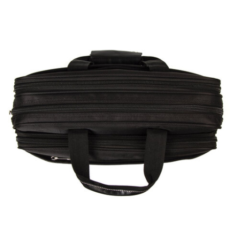 Сумка портфель BRAUBERG CARBON с отделением для ноутбука 15-16", 2 отделения, черная, 31х41х13 см, 240509