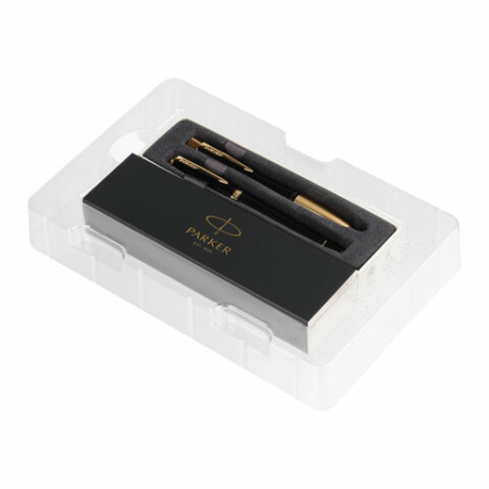 Набор PARKER "Urban Black GT": шариковая ручка синяя и перьевая ручка синяя, 2093381