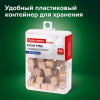 Силовые кнопки-гвоздики BRAUBERG WOOD, деревянные (кубики), 50 штук, 10 мм, 272762