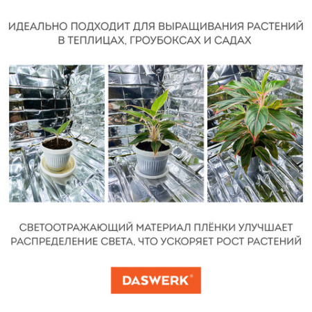 Термоодеяло/покрывало изотермическое серебро/золото спасательное 160х210 см, DASWERK (ДАСВЕРК), 630841