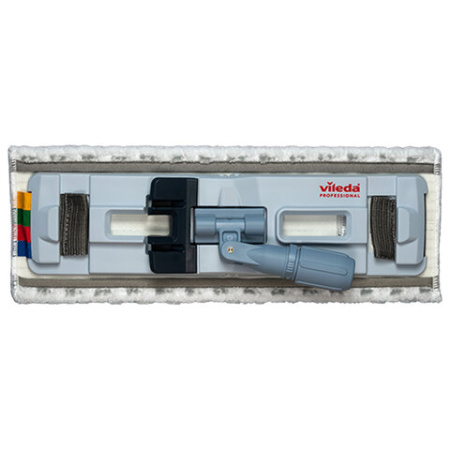 Насадка МОП плоская 40 см, VILEDA PROFESSIONAL "МикроЛайт Макси Спид Про", уши (ТИП УВ) микрофибра / скраб, 167292