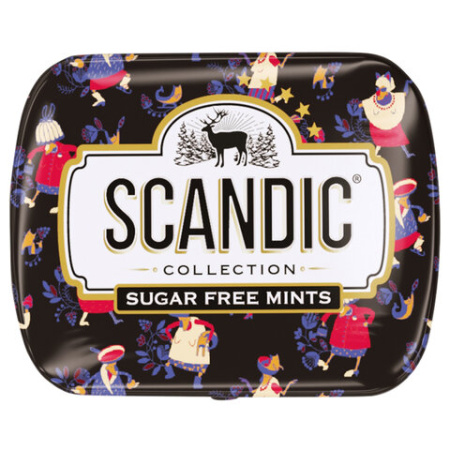 Драже освежающие SCANDIC без сахара со вкусом "Клубничный микс", 14 г, 4610274540063
