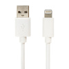 Кабель USB2.0 – Lightning, 1 м, SONNEN, медь, для передачи данных и зарядки, белый, 513559