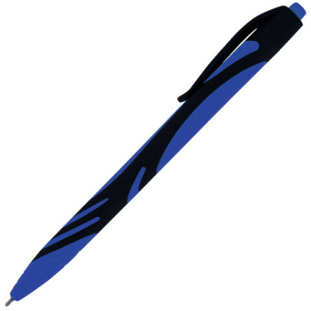Ручка шариковая автоматическая BRAUBERG "ULTRA COLOR CLASSIC", корпус ассорти, СИНЯЯ, пишущий узел 0,7 мм, линия письма 0,35 мм, 144498