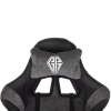 Кресло компьютерное BRABIX "Forcer GM-127", 2 подушки, экокожа/велюр, черное/серое, 533216