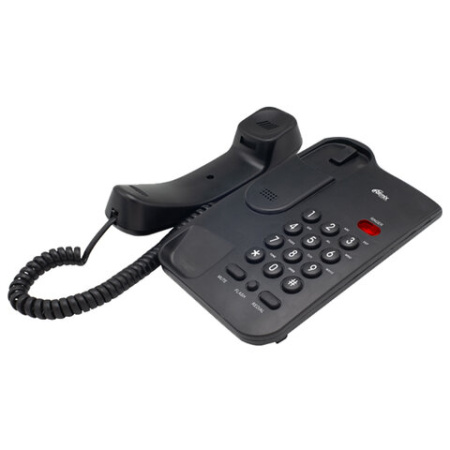 Телефон RITMIX RT-311 black, световая индикация звонка, тональный / импульсный режим, повтор, черный, 80002231
