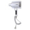 Фен для волос настенный KSITEX F-2000W JET, 2000 Вт, пластик 2 скорости, 2 температурных режима, белый