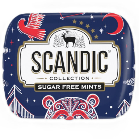 Драже освежающие SCANDIC без сахара со вкусом "Клубничный микс", 14 г, 4610274540063