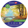 Холст на картоне BRAUBERG ART CLASSIC, 40 см, грунтованный, круглый, 100% хлопок, мелкое зерно,190624