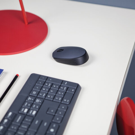 Мышь беспроводная LOGITECH M170, 2 кнопки + 1 колесо-кнопка, оптическая, черная