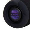Колонка портативная влагозащищенная KAIGO (КАЙГО) BT10T, 10 Вт, Bluetooth, USB, Micro SD, AUX, RGB, TWS, IPX7, черная, 514224