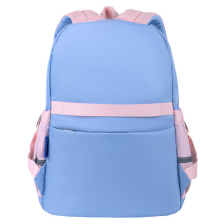 Рюкзак BRAUBERG PASTEL с термонашивками в комплекте, "Friendly bunnies", голубой, 40х29х14 см, 271423