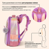 Ранец BRAUBERG SHINY, 2 отделения, с брелоком, "Счастливый кот", 38х28х14 см, 270697