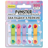 Закладки клейкие Z-сложения FUNSTER (ФАНСТЕР) "Сердечки", 45х12 мм, 100 шт. (5 цветов х 20 листов), в диспенсере, 116704