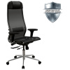 Кресло МЕТТА "ErgoLife" 10 B1-104D, хром, синхромеханизм, 2D-подлокотники, прочная сетка, черное