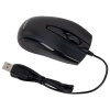 Мышь проводная БЕСШУМНАЯ USB, 1200 dpi, 2 кнопки + колесо-кнопка, оптическая, SONNEN K520, черная, 513944