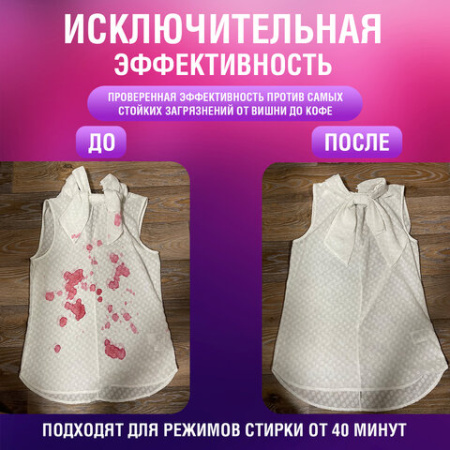 Капсулы для стирки большие концентрат 4 в 1, с кондиционером, "Магия сакуры", 60 шт., LAIMA, 608877