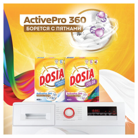 Стиральный порошок для всех типов стирки и тканей 400 г, DOSIA/LORCAN "Color", 3265602