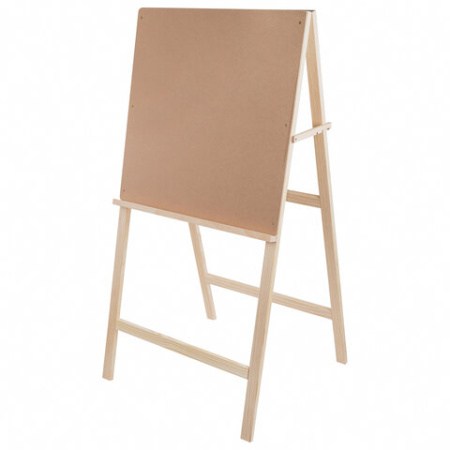 Мольберт напольный BRAUBERG ART CLASSIC "Хлопушка", планшет 60x60 см, в собранном виде 60x120x50 см, 190659