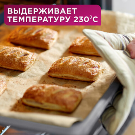 Бумага для выпечки силиконизированная в листах 40 см x 60 см КОМПЛЕКТ 500 штук, цвет коричневый, LAIMA, CH, 609590