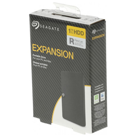 Внешний жесткий диск HDD SEAGATE Expansion Portable 1 TB, 2,5", USB 3.0, черный, STKM1000400
