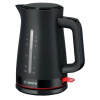 Чайник BOSCH TWK3M123, 1,7 л, 2400 Вт, закрытый нагревательный элемент, пластик, черный