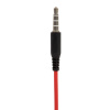 Наушники проводные внутриканальные с микрофоном SONNEN EP-H47RB, 1,1 м, красные/черные, 514129