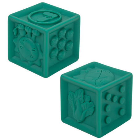 Тактильные кубики, сенсорные, ЭКО 12 штук, BAMBOX BABY (БАМБОКС БЭБИ), 665900