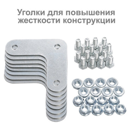 Стеллаж металлический BRABIX "MS KD-195/50-5", 1950х1000х500 мм, 5 полок, сборная стойка, 291120, S240BR245502