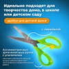 Ножницы ПИФАГОР, 130 мм, с усилителем, линейкой, зеленые, в картонной упаковке с европодвесом, 236857