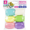 Лента упаковочная декоративная для подарков, глянец, 6 шт., 5 мм х 10 м, цвет ассорти, ЗОЛОТАЯ СКАЗКА, 591830