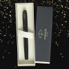Ручка перьевая PARKER "IM Achromatic Black BT", ежедневник А5 черный, пакет, 880901