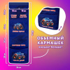 Кармашки-органайзер в шкафчик для детского сада ЮНЛАНДИЯ, увеличенный размер, 26х80 см, "Внедорожники", 273282