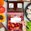 Пакеты для заморозки продуктов, 1 л, КОМПЛЕКТ 50 шт., с замком-застежкой (слайдер), LAIMA, 608909