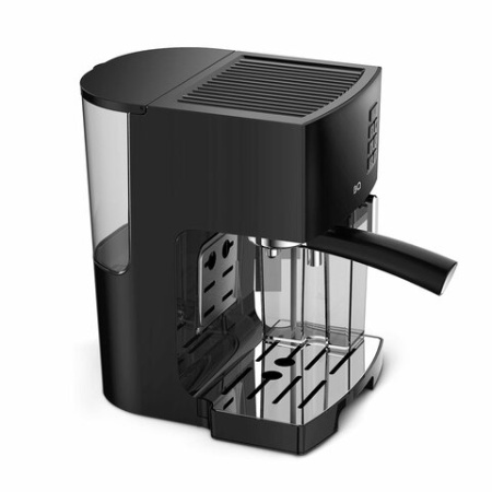 Кофеварка рожковая BQ (БИ-КЬЮ) CM9002, 1450 Вт, объем 1,4 л, 19 бар, автоматический капучинатор, черная, 86200350