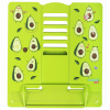 Подставка для книг и учебников бол BRAUBERG KIDS "Avocado", регулируемый угол наклона, металл, 238052