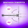 Кронштейн-крепление для ТВ настенный, до 35 кг. VESA 75х75-400х400, 32"-55", черный, SONNEN, 455946