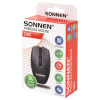 Мышь беспроводная USB, 800/1200/1600 dpi, 5 кнопок + колесо-кнопка, оптическая, SONNEN Q80, черная, 513945