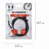 Кабель USB 2.0 – Type-C, 1 м, SONNEN, медь, для передачи данных и зарядки, черный, 513117
