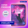 Пенал BRAUBERG, 1 отделение, 1 откидная планка, полиэстер, 21х14 см, "Space cat", 270712