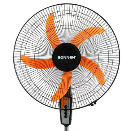 Вентилятор напольный, 3 режима, SONNEN TF-50W-45-А304, d=45 см, 50 Вт, черный, 454789