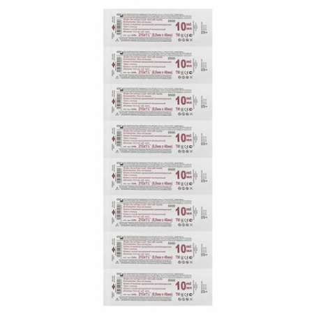 Шприц 2-х компонентный SFM, 10 мл, КОМПЛЕКТ 100 шт, в коробке, игла 0,8х40 - 21G, 534272
