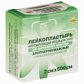 Лейкопластырь медицинский фиксирующий в рулоне 2х500 см, LEIKO, на нетканой хлопчатобумажной основе, в картонной коробке