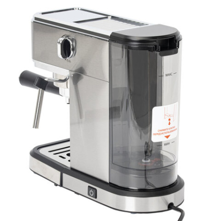 Кофеварка рожковая SONNEN CM-2033, ручной капучинатор, сенсор, 1 л, 1350 Вт, 19 бар, 457883