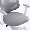 Кресло детское с подставкой для ног BRABIX KIDS "MG-215", сетка/ткань TW, серое, 533313