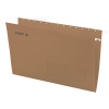 Подвесные папки A4/Foolscap (404х240 мм) до 80 л., КОМПЛЕКТ 10 шт., крафт-картон, STAFF, 270937